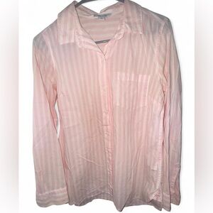 Old Navy Pink Striped Button Down Shirt